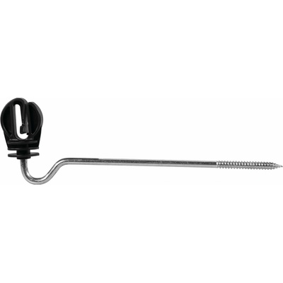 Izolátor so zakrivenou podperou 22 cm pre elektrický ohradník - 10 ks