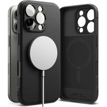 Ringke Калъф за Apple iPhone 16 Pro Max, силиконов, Ringke Onyx Magnetic MagSafe Case, удароустойчив, черен (RGK11648)