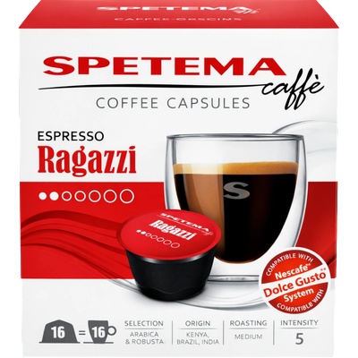 Spetema Caffe Кафе капули Spetema Ragazzi съвместими с Dolce Gusto, 16 капсули