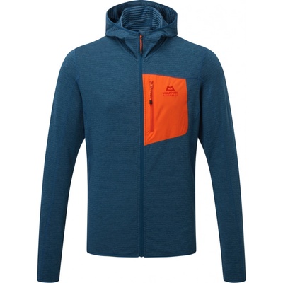 Mounain Equipment Pánska mikina Lumiko Hooded Jacket Ombre modrá/oranžová