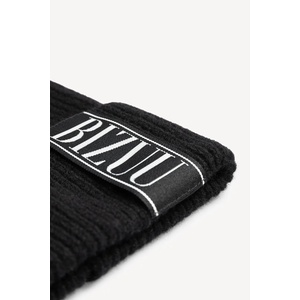 BIZUU шапка beanie дамска от вълна LORE (LORE.CZARNY)
