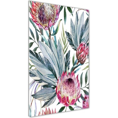 Vertikálny fotoobraz na skle Protea 50x100 cm