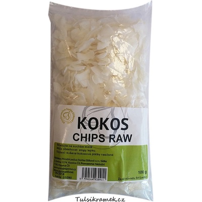 Přírodní pečivo Elšíková KOKOSOVÉ CHIPSY KOKOS CHIPS RAW 100 g