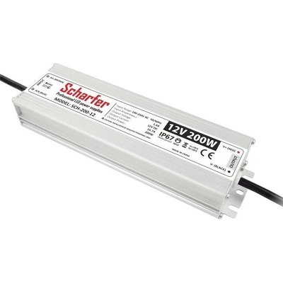 Ledshopik LED zdroj Scharfer SCH-200-12V 12V 200W 16,7A IP67 7 let záruka