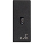 Vimar 30292. C25G PD USB-C Контакт Linea 1M 25W, black, (30292.C25G)