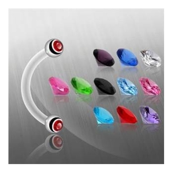 Šperky4U piercing do obočí BIOFLEX OB01091-P