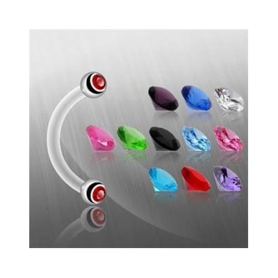 Šperky4U piercing do obočí BIOFLEX OB01091-P