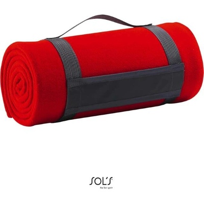 SOL´S PLAID fleece deka red 150x120