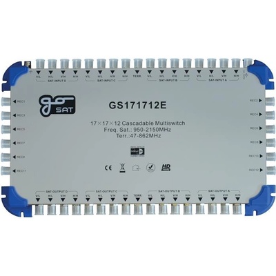 Satelitní multipřepínač GoSAT GS171712E – Zboží Mobilmania