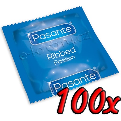 Pasante Ribbed Passion 100 pack