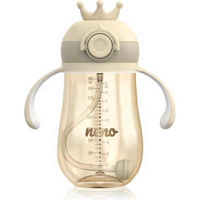 Neno Mio 2 1 tréninkový hrnek s brčkem Cream 280 ml