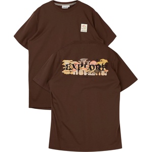 LAKOR Мъжка тениска LAKOR Mushroom Forest T-Shirt - Chicory Coffee (217-0130-0112)