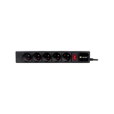 Tracer PowerGear anti-surge power strip 5 sockets 1.5 m black (TRALIS46843)