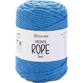 YARNART Macrame Rope 5 mm 5 mm 85 m 786 Dark Blue юта (Macrame Rope 5 mm 786)