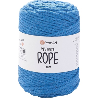YARNART Macrame Rope 5 mm 5 mm 85 m 786 Dark Blue юта (Macrame Rope 5 mm 786)