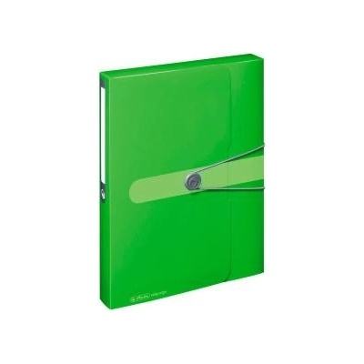 Plastový box s gumičkou Herlitz Easy Orga A4 PP zelený