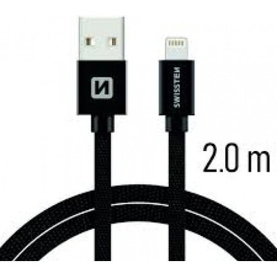 Swissten 71523301 datový USB - (LIGHTNING), 2m, černý