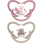 NIP Каучукови залъгалки NIP - Butterfly, Лама и мече, 5-18 м, 2 броя (240008213105442) - baby
