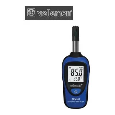 Velleman Термохидрометър velleman dem500 / -20 °c до 70 °c / lcd с подсветка (vel dem500)