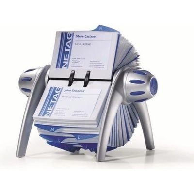 Durable Rotační vizitkář Visifix stříbrný