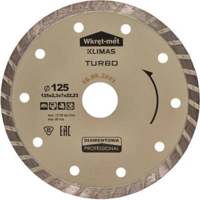 Kovoinox Turbo diamantový kotouč 125 x 2,3 x 22 mm