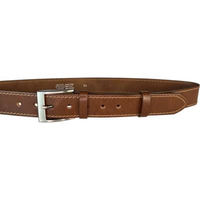 PENNY BELTS Pánský kožený opasek 7 hnědý