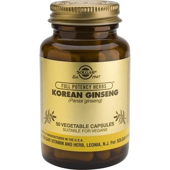 Solgar Хранителна добавка корейски Жен Шен , Solgar Korean Ginseng 50 veg caps