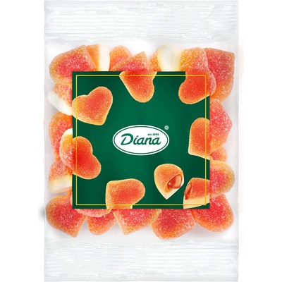Diana Company Želé broskyňové srdiečka plnené 100 g