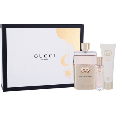 Gucci Guilty EDP 90 ml + EDP 15 ml + tělové mléko 50 ml dárková sada