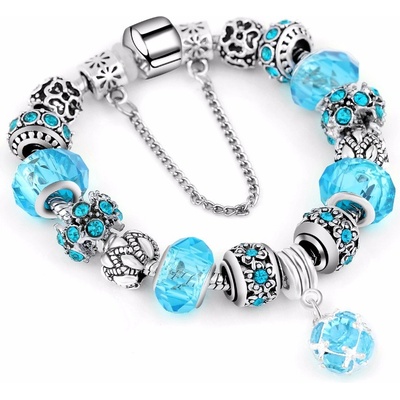 HN náramek ve stylu A´la PANDORA pink silver