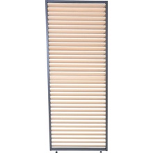 Rojaplast PANEL ZASTÍNENIE WOOD, SKLÁPACIE LAMELY, HORIZONTÁLNE 1 m pre bioklimatickú pergolu