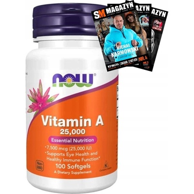 Now Foods Vitamín A 25000 iu 100 kapsúl