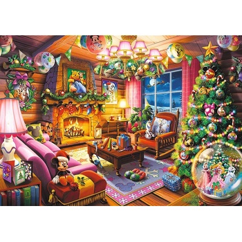 Trefl - Puzzle Disney Festive Cottage - 1 000 piese