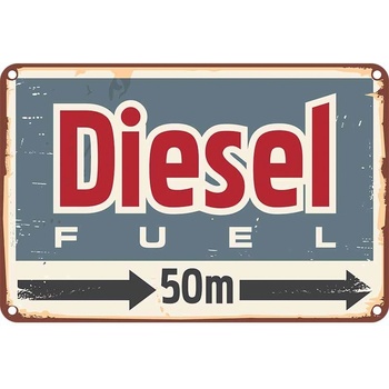 Ceduľa Diesel FUEL