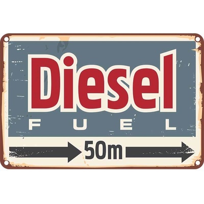 Ceduľa Diesel FUEL