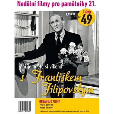 Nedělní filmy pro pamětníky 21. - František Filipovský - 2 DVD pošetka