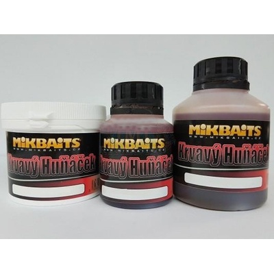Mikbaits Booster Krvavý Huniačik Slivka Kalmáre 250 ml