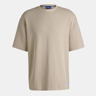 Hugo Тениска Hugo Waffle T-Shirt - White 121