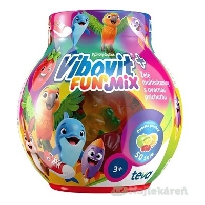 VIBOVIT+ FUNMix želé multivitamíny s ovocnou príchuťou 200 g