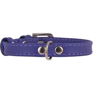COLLAR Плосък кожен нашийник лилав 19 - 25см, 9мм