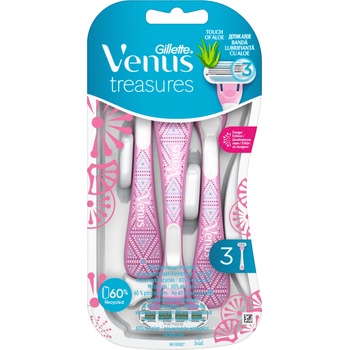 Gillette Venus 3 Дамска самобръсначка Treasures, 3 броя