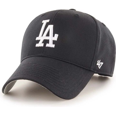 47 brand Памучна шапка с козирка 47 brand MLB Los Angeles Dodgers в черно с апликация B-RAC12CTP-BKA (B.RAC12CTP.BKA)