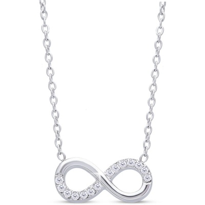 Ellami Řetízek z chirurgické oceli ,nekonečno se zirkony 3002252