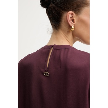 TWINSET Блуза Twinset дамска в бордо с изчистен дизайн 252TP2292 (252TP2292)