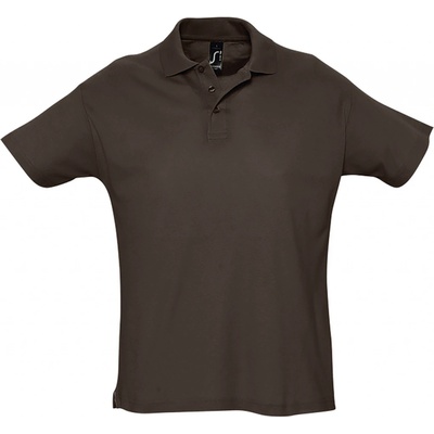 Soľs Summer II pánská polokošile SL11342 Chocolate