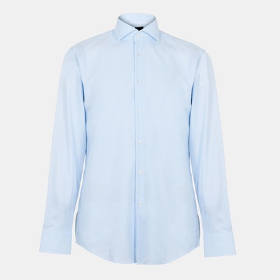 HUGO BOSS Риза с дълъг ръкав Boss Men's H Hank Spread Long Sleeve Oxford Shirt - Lt/Pastel Blue