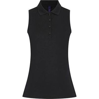 Henbury Dámske tričko bez rukávov H477 Black