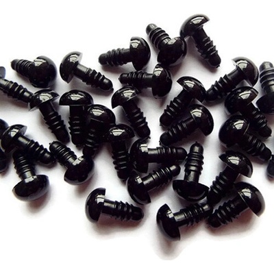 Bezpečnostní oči 8mm černé (1pár)