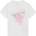 GUESS Бяла тениска за мини момиче с розово лого Guess с глитери