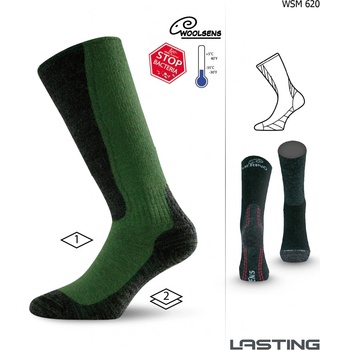 Lasting WSM merino wool tmavě zelená